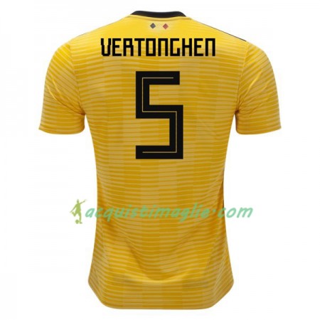 Divisa di Calcio Belgio Vertonghen 5 Trasferta Mondiali 2018